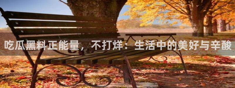 51吃瓜在线今日吃瓜：吃瓜黑料正能量，不打烊：生活中的美好与辛酸