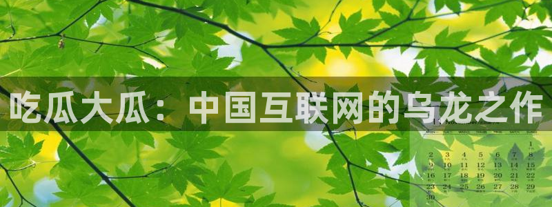 51国产吃瓜在线今日吃瓜：吃瓜大瓜：中国互联网的乌龙之作